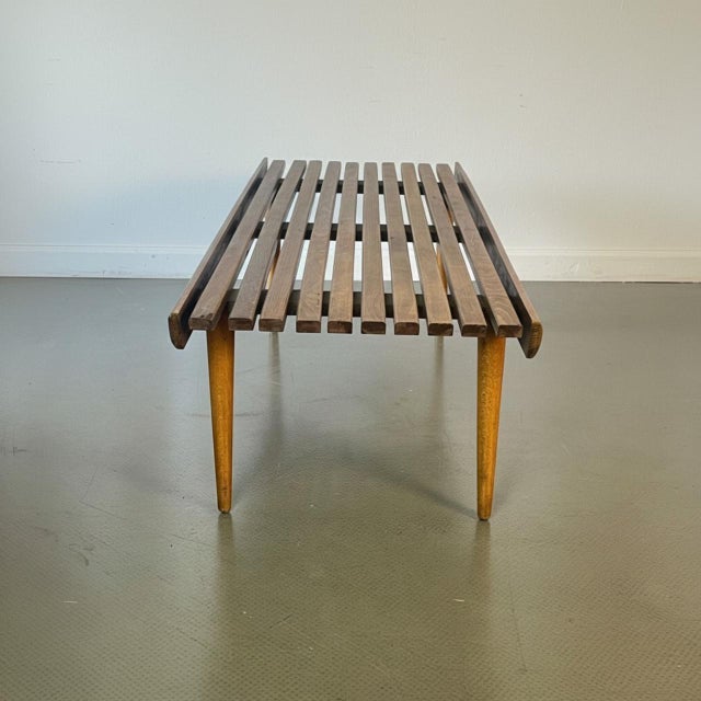 Slatted Teak Coffee Table by George Nelson For Sale - Image 3 of 7