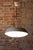 Mid-Century Czech Pendant Light in Steel and Opaline Glass attributed to Lidokov, 1950s For Sale - Image 9 of 12