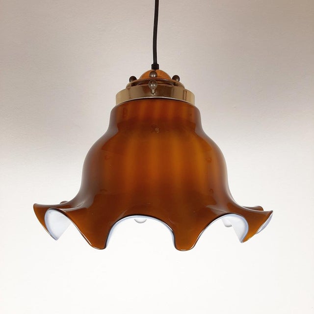 Vintage Petticoat Pendant Lamp from Peill & Putzler, Germany, 1970s For Sale - Image 11 of 11