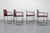 Cassina Eve 184 Armchairs in Leather and Steel by Piero Lissoni for Cassina, 2010s, Set of 4 For Sale - Image 4 of 12