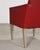 Pair of Italian Art Deco Style Red Leather Lounge Armchairs For Sale - Image 18 of 18