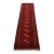 Turkmen Runner 2’9” X 9’3” Red Wool Vintage Tribal Hand-Knotted Oriental Rug For Sale