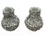 2000 - 2009 Pair of Vintage Italian Hand-Sculpted Floral Encrusted Ceramic Vases For Sale - Image 5 of 12