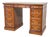 Small English Birdseye Maple Pedestal Desk, 1840 For Sale