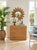 Tan Vintage Palm Beach Style Woven Wicker & Pencil Reed 3-Drawer Chest For Sale - Image 8 of 12