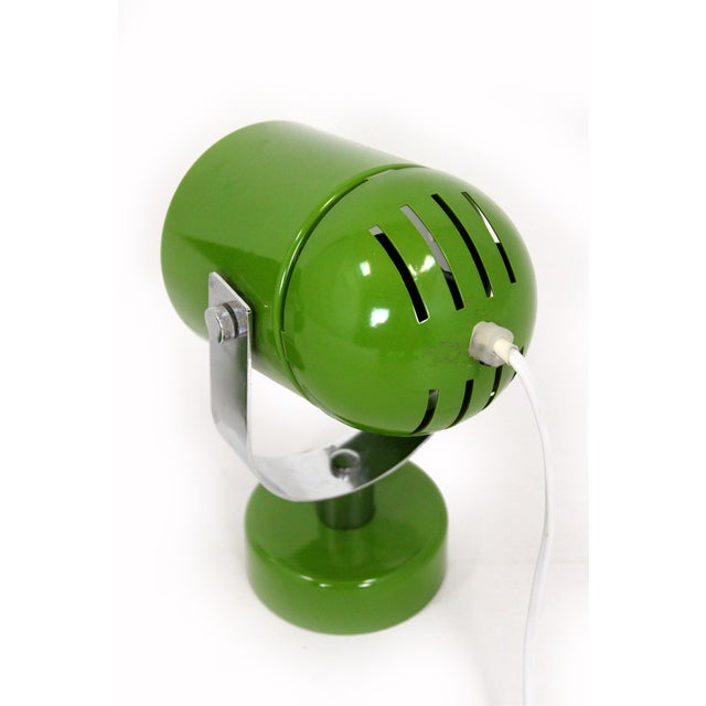 Mid-Century Green Lamps attributed to Stanislav Indra, 1970s, Set of 2 For Sale - Image 4 of 14