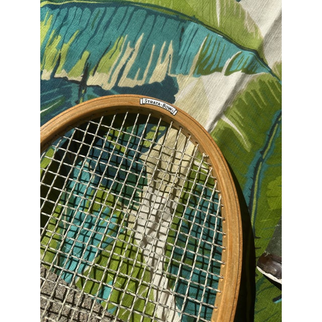 1970s Collection of Vintage Wooden Wilson Tennis Rackets With Zephyr Press For Sale - Image 5 of 8