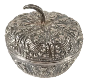 Early 20th South East Asian Repousse Silver Betel Nut Box