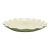 Vintage Red Wing Pottery Beige and Chartreuse Ruffled Console Bowl For Sale