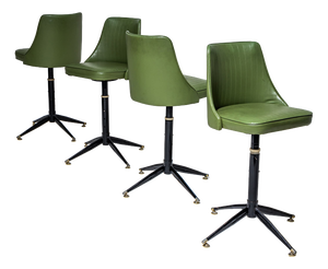 Mid-Century Bar Stools, Italy, 1960s, Set of 4