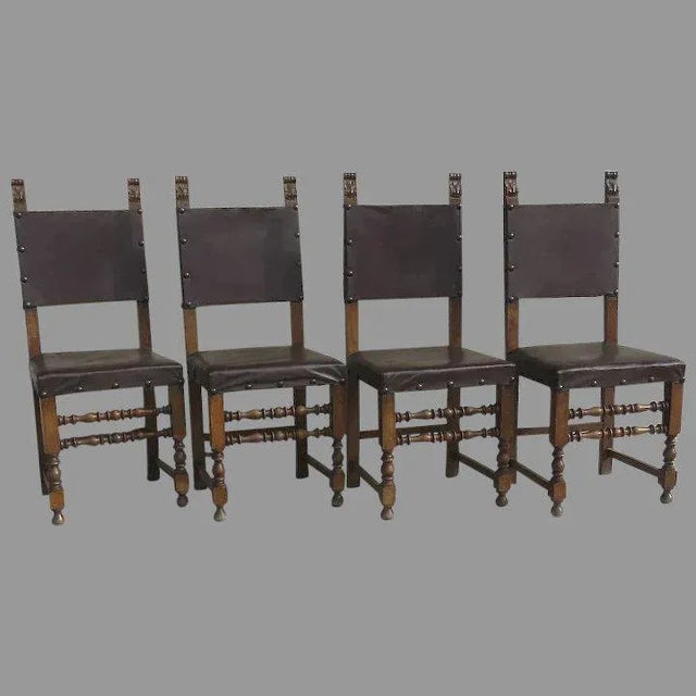 Italian 17th Century Style Side Chairs - Set of 4 For Sale - Image 13 of 13