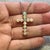 1990s Natural Opal Cross Pendant Necklace 20" 14k WG 4.50 CT Certified For Sale - Image 5 of 11
