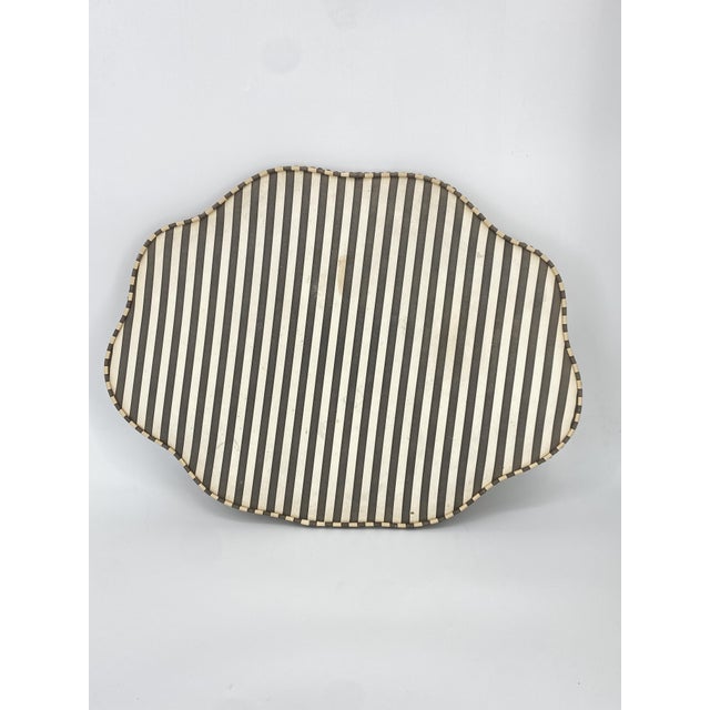 Mid-Century Striped Tray or Side Table, 1950 For Sale - Image 6 of 17