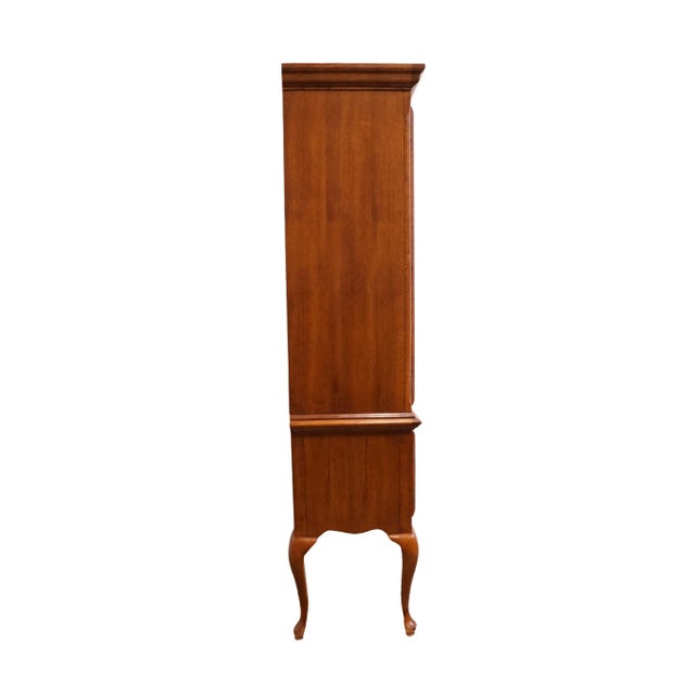 American Drew Solid Oak Rustic Country French 56" Buffet W. China Hutch 932-850 / 932-851 For Sale - Image 14 of 16