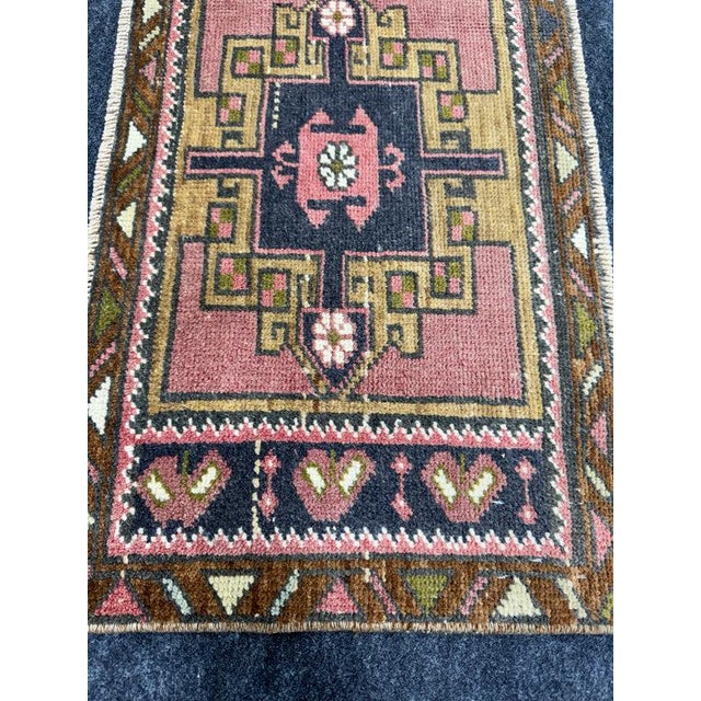 Contemporary Turkish Yastik Rug 1'4" x 2'4" For Sale - Image 3 of 5