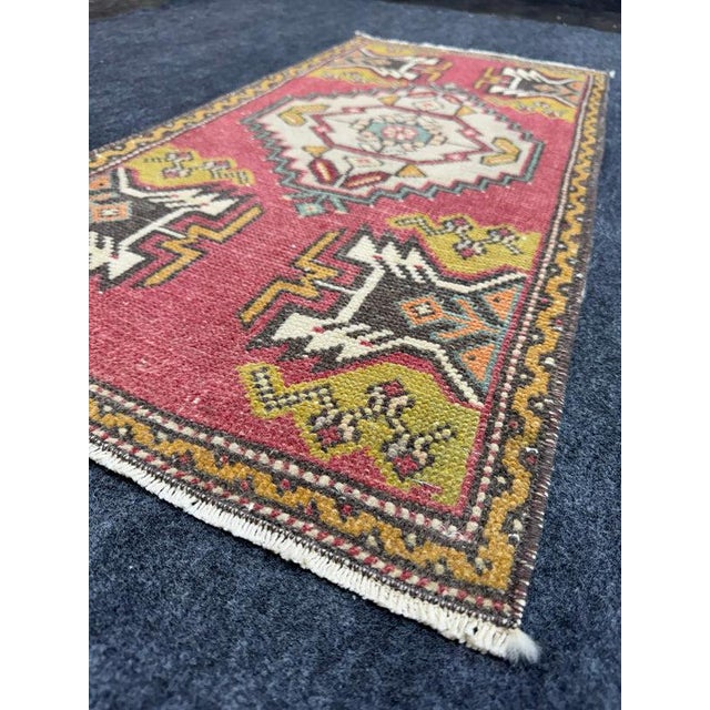 Early 21st Century Turkish Yastik Rug 1'7" x 3'4" For Sale - Image 5 of 5