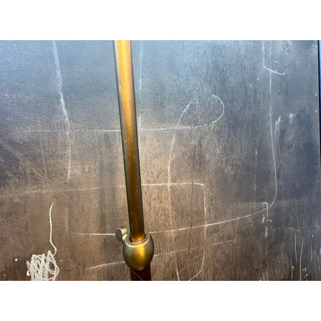 Contemporary Model Rh 1930s Parisian Task Floor Lamp Antiqued Brass | Adjustable Height | Dimmable Led Task Lighting For Sale - Image 16 of 18
