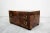Metal 1970s Vintage Patchwork Burl and Brass Two-Drawer Chest For Sale - Image 7 of 7