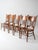 Brown Vintage Oak Dining Chairs Set of 5 For Sale - Image 8 of 18