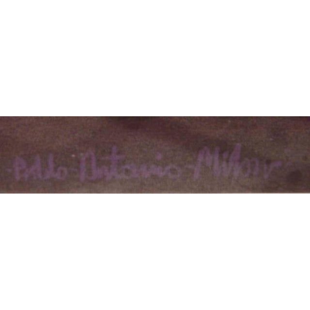 "Dancing Kachina " Original Acrylic Painting On Paper by Pablo Antonio Milan Hand Signed by the Artist Art Size : 52" x...