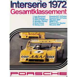 Original Porsche Poster by Edgar Dambacher, 1972 For Sale