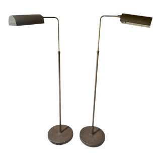 Brass Reading Lamps - Set of 2 For Sale
