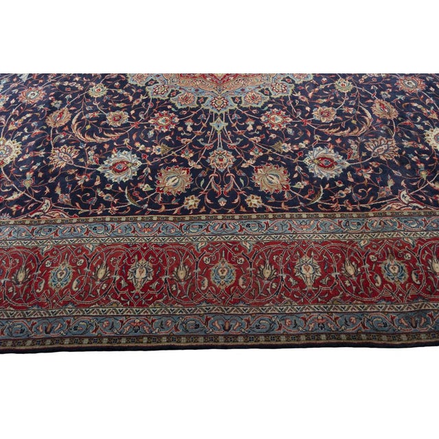 Hand-Knotted Sarouk Cork Wool Rug, 2000s For Sale - Image 9 of 13