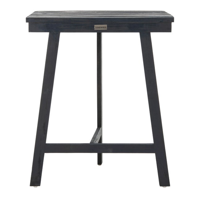 Outdoor Balcony Table in Dark Slate Grey For Sale - Image 4 of 11