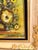 Monumental Mid-Century Impasto Floral Painting in Original Solid Carved Wood Hollywood Regency Frame For Sale - Image 9 of 12