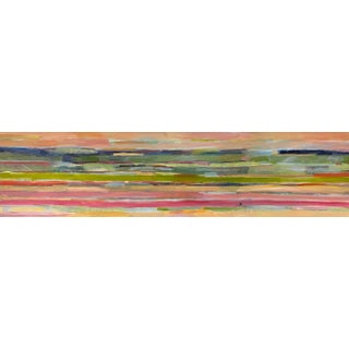 "Stripes" 15"x60" Abstract Acrylic Painting by Nicki Beiderman For Sale