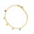 Contemporary Rainbow Smiley Face Gold & Diamond Bracelet For Sale - Image 3 of 7