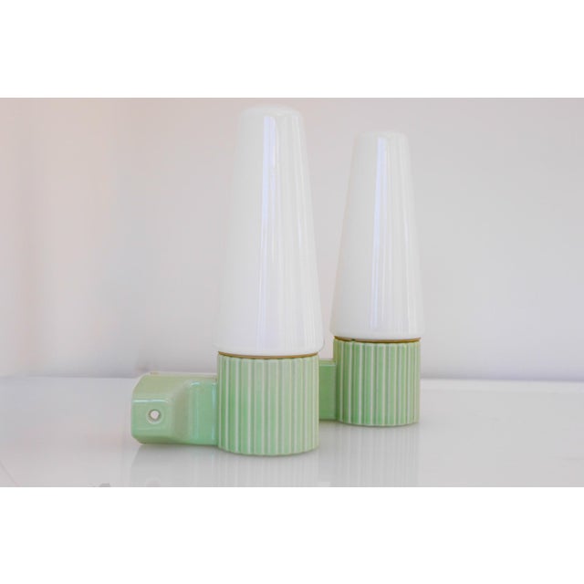 Glass Wall Sconces by Hans-Agne Jakobsson for Ifö, 1965, Set of 2 For Sale - Image 7 of 14