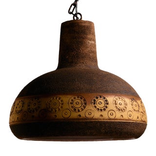 Vintage Danish Ceramic Pendant Light, 1970s For Sale