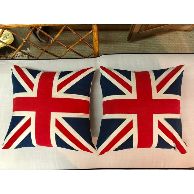 British Flag Pillows A Pair Chairish