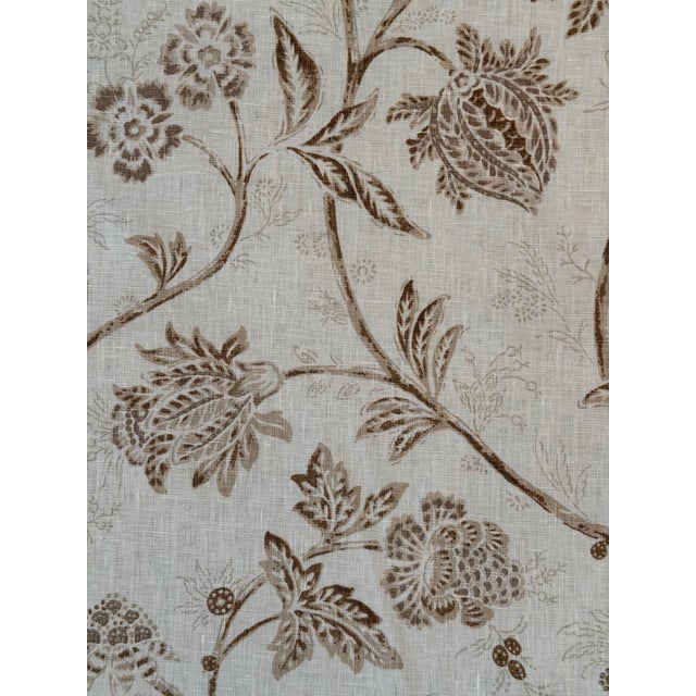 Chinoiserie Schumacher 176493 Chinoiserie Vine Neutral Fabric 3 7/8 Yards Mark Sikes For Sale - Image 3 of 7