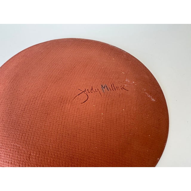 1980's Judy Miller "Calla Lily Vanity Romance Scene " Art Pottery Plate For Sale In Miami - Image 6 of 7