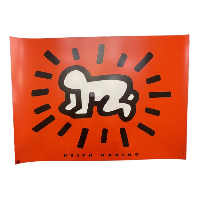 Radiant Baby Fotofolio Edition Poster by Keith Haring, 1998 For Sale