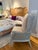 Cane Armchair Reclaimed Weathered Grey Wash For Sale In New York - Image 6 of 12