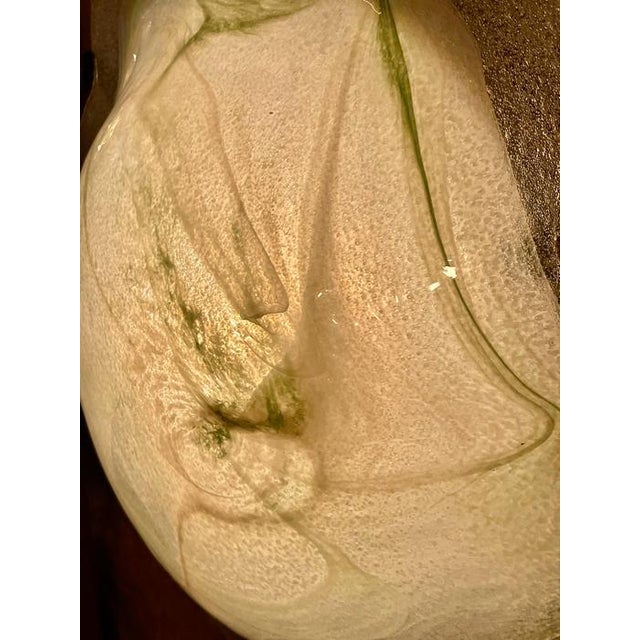 Glass Large Murano Glass Flower Wall Light, Italy, 1980s For Sale - Image 7 of 8