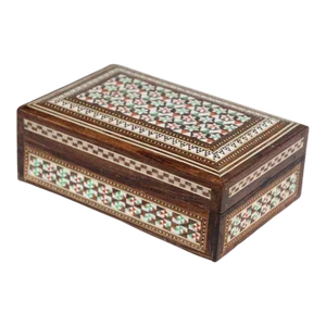 1940s Antique Fine Micro Mosaic Moorish Inlaid Decorative Box