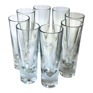 !980s Carlo Moretti Bullet Highball Glasses, Set of 8 For Sale