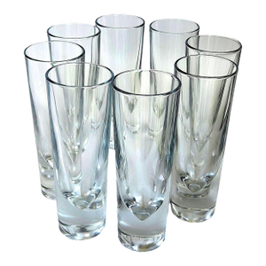 !980s Carlo Moretti Bullet Highball Glasses, Set of 8
