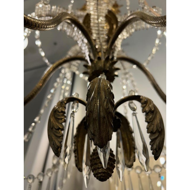 Classic Chandelier with Patina by Bakalowits, 2010s For Sale - Image 4 of 5