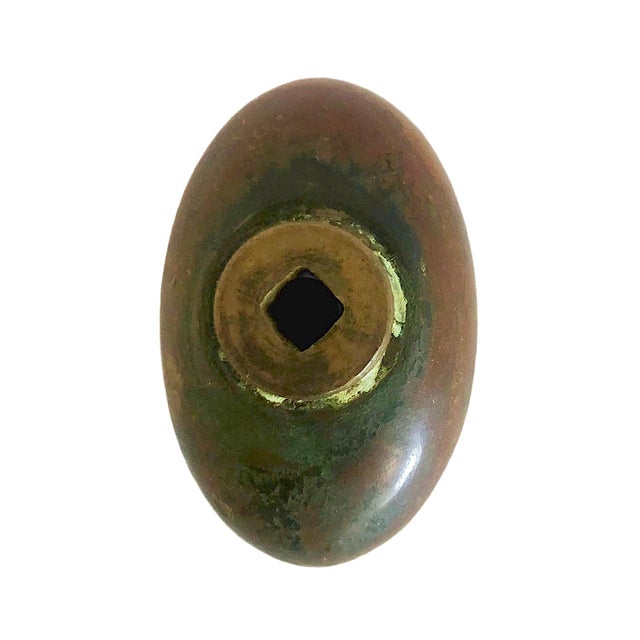 American Antique Cast Bronze Nyc Public School Doorknob For Sale - Image 3 of 10