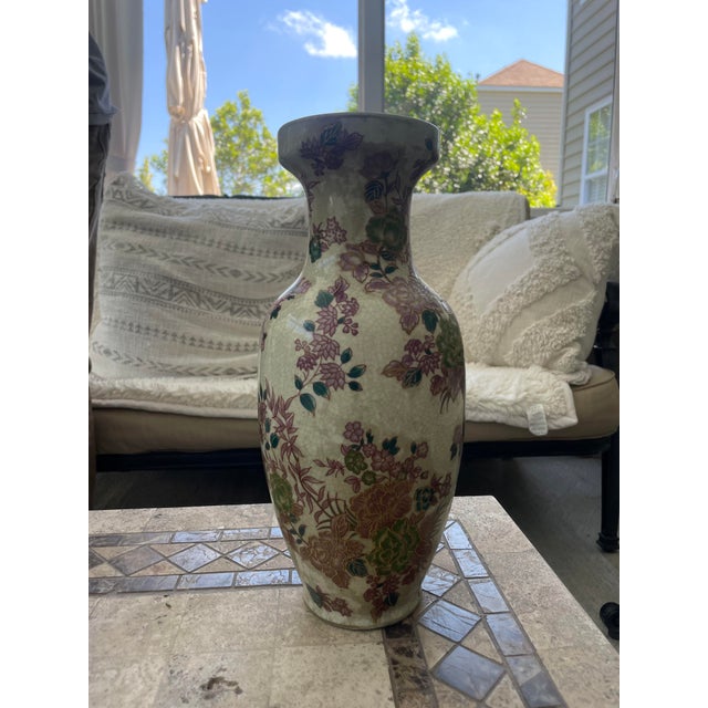 Ceramic Mid 20th Century Japanese Porcelain Satsuma Vase For Sale - Image 7 of 7