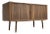 Apartment Sized Mid Century Modern Credenza | Walnut Sideboard by Bruno Hansen, Made in Denmark For Sale