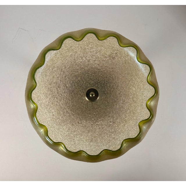 Loetz Early 20th Century Loetz Art Glass Silverplate Mounted Compote Centerpiece For Sale - Image 4 of 10
