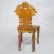 Nutwood Edelweis Marquetry Chair, Brienz, Swiss, 1900s For Sale - Image 4 of 12