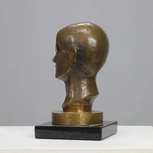 Raf Verjans, Homo Successor, 1990s, Bronze with Marble Base For Sale - Image 6 of 10
