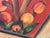 Mid 20th-Century Framed Oil on Board Stylized Botanical Painting For Sale - Image 12 of 18